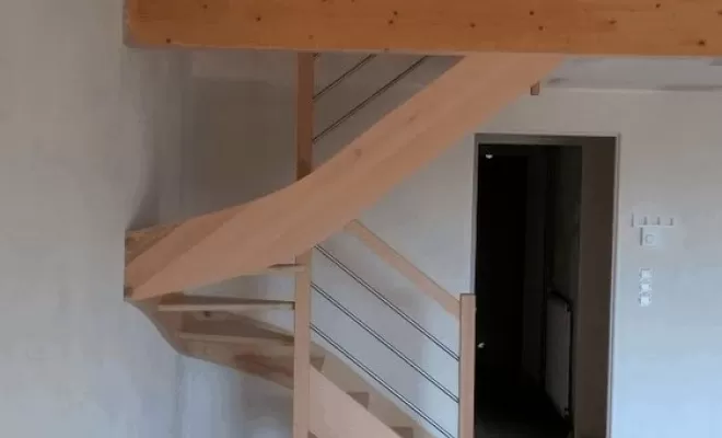 Escalier en bois, Buis-les-Baronnies, Menuiserie Barbier