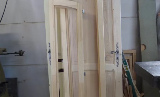 Porte en bois, Buis-les-Baronnies, Menuiserie Barbier